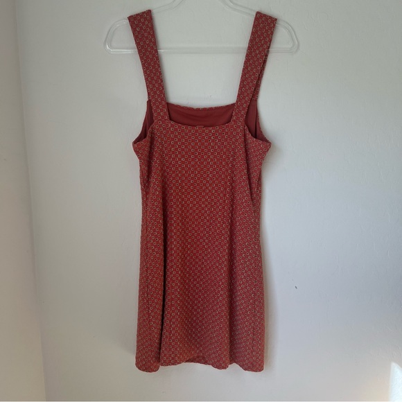 Free People Taking Hearts Mini Dress Knit Retro Style size Small - Picture 6 of 11